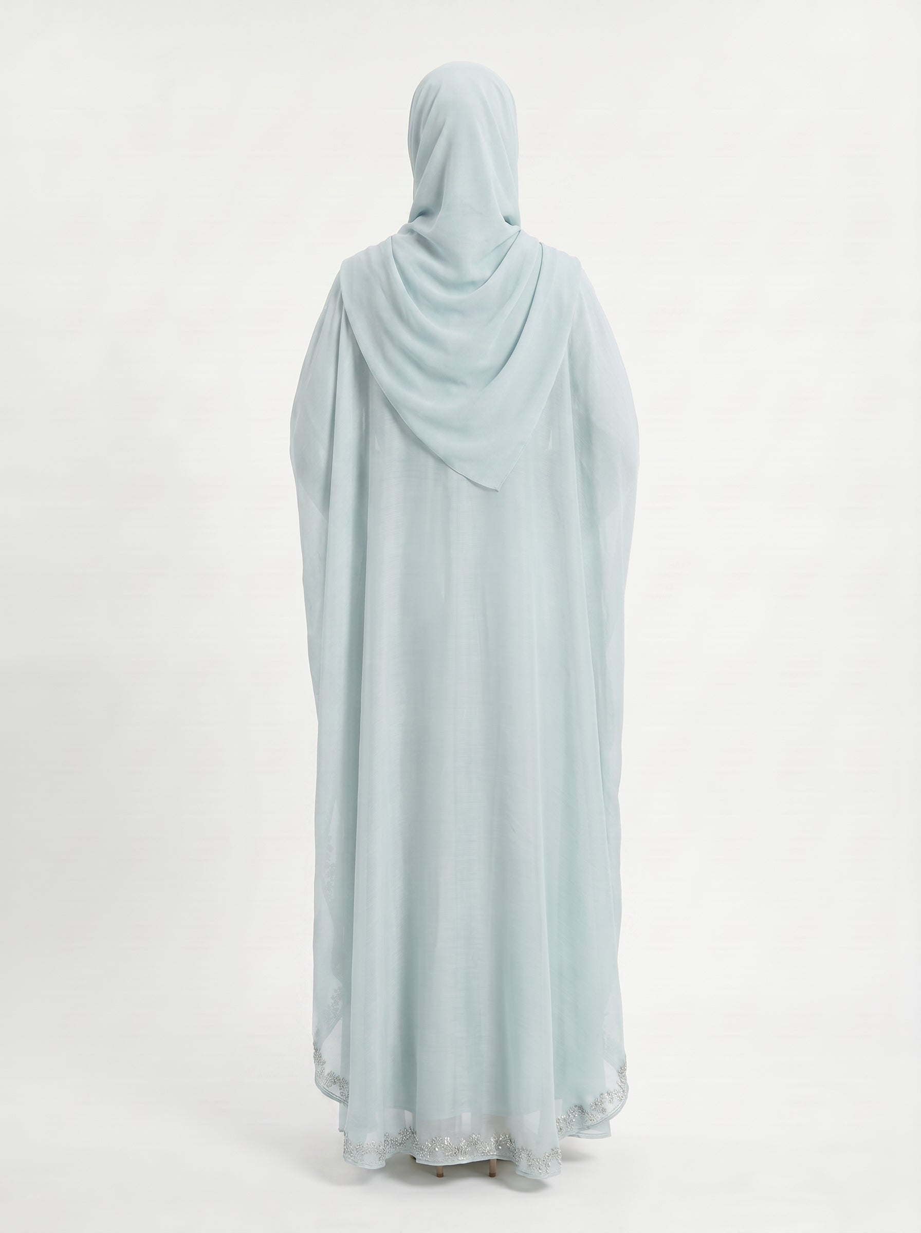 Seafoam Shimmer Abaya