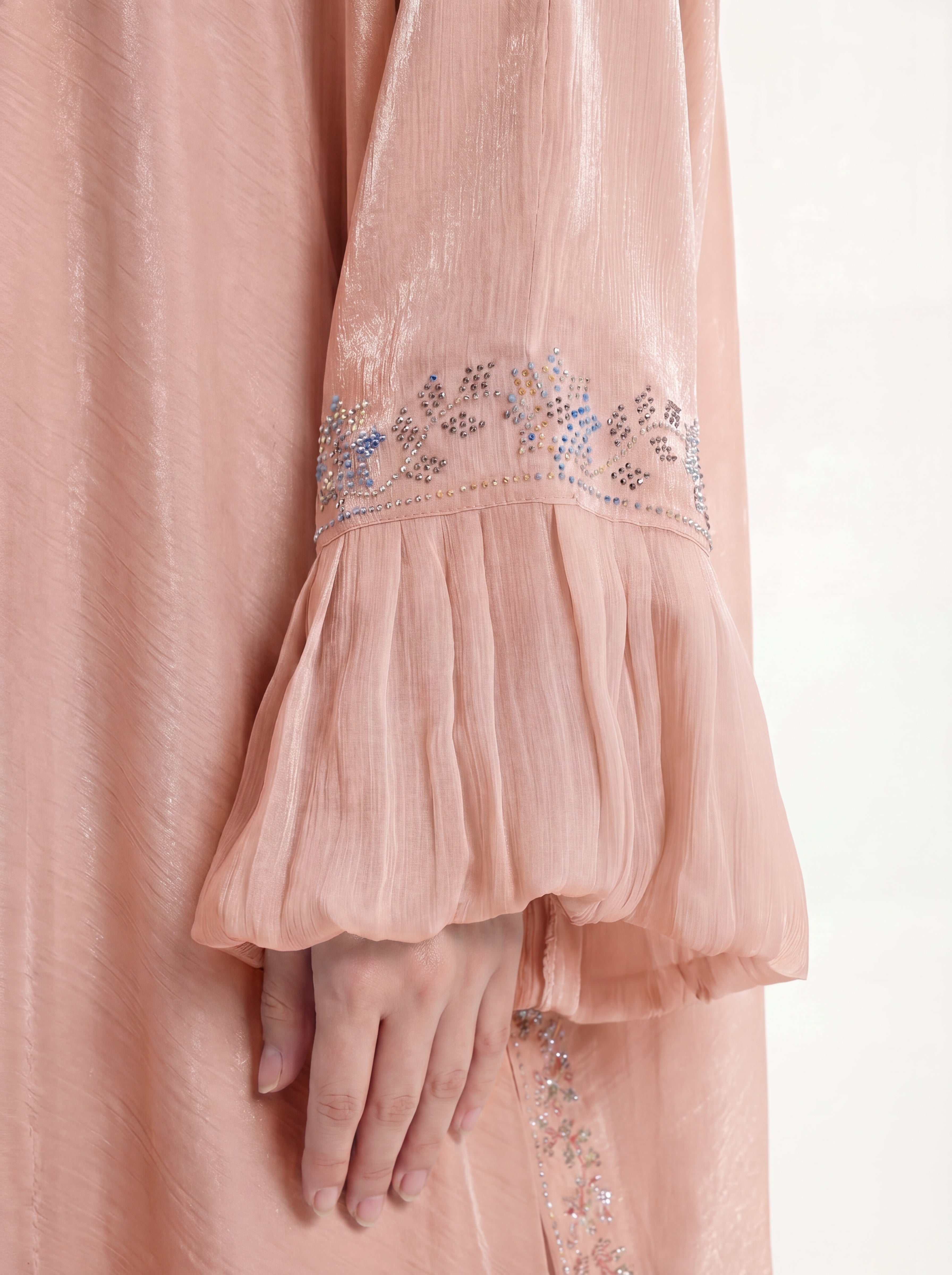 Seafoam Shimmer Abaya