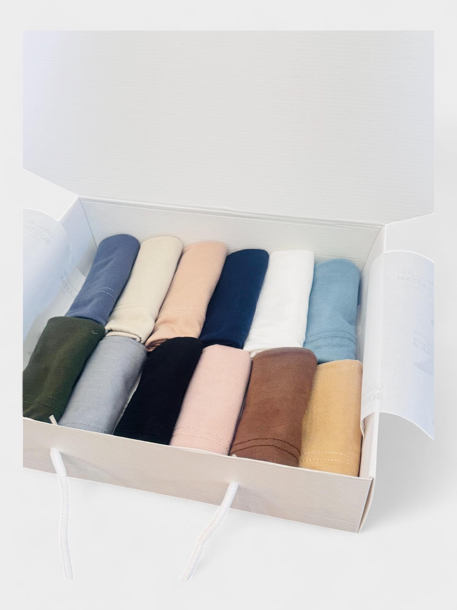 Jersey-Cotton Blend Under Cap Gift Box.