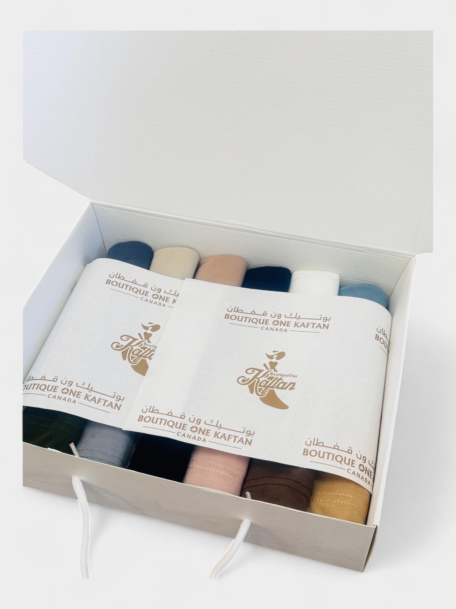 Jersey-Cotton Blend Under Cap Gift Box.