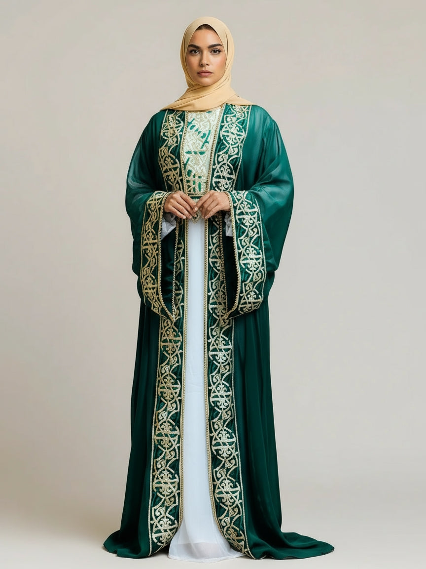 Vibrant Jewel Dubai Kaftan